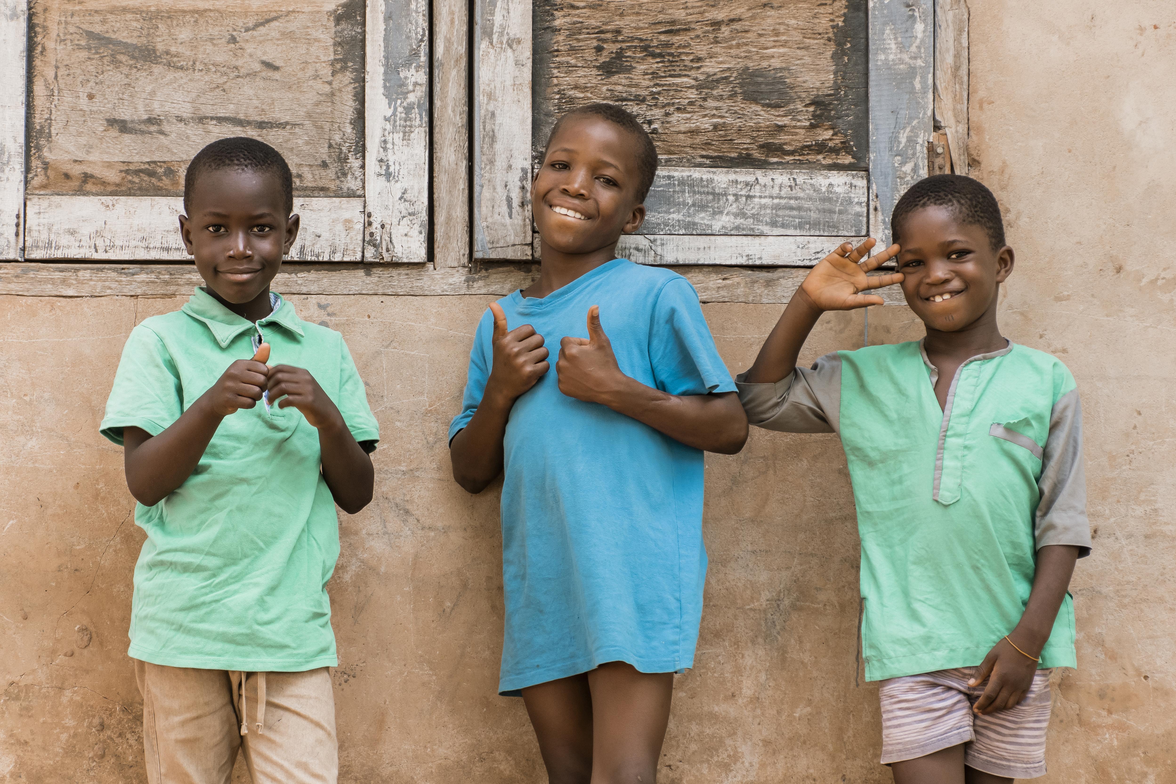 Children in Liberia receiving education and care through Liv Grosser Foundation programs